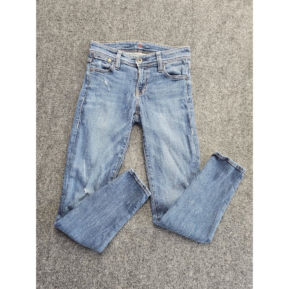 Sinclair JEans Women's  25 Stretch Distressed Skinny Jeans